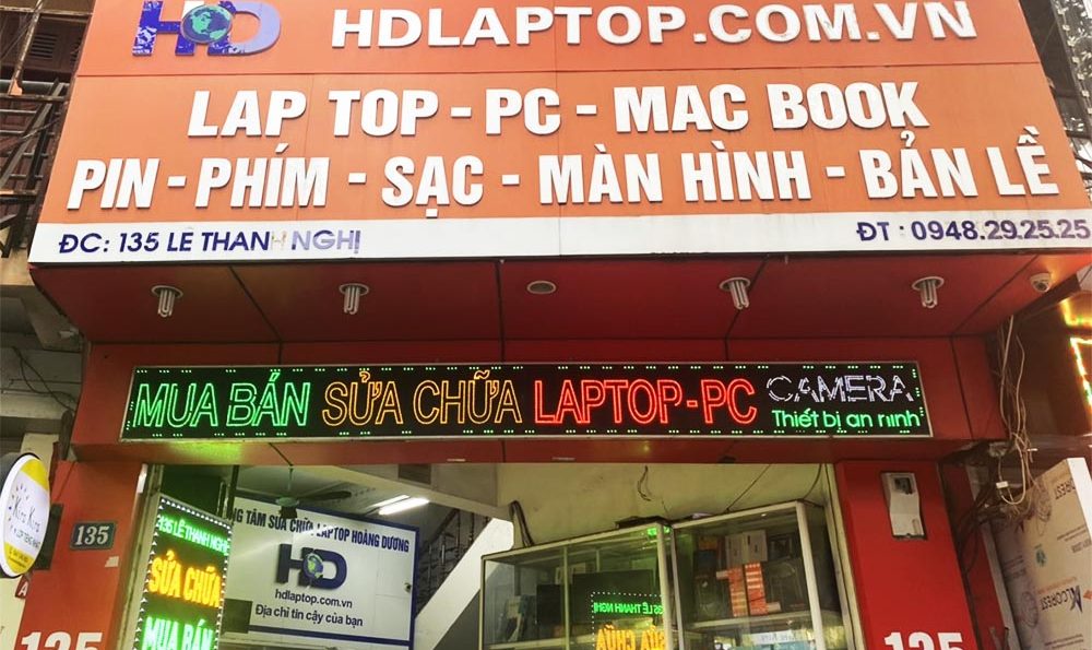 trung tâm sửa chữa laptop uy tín hd laptop