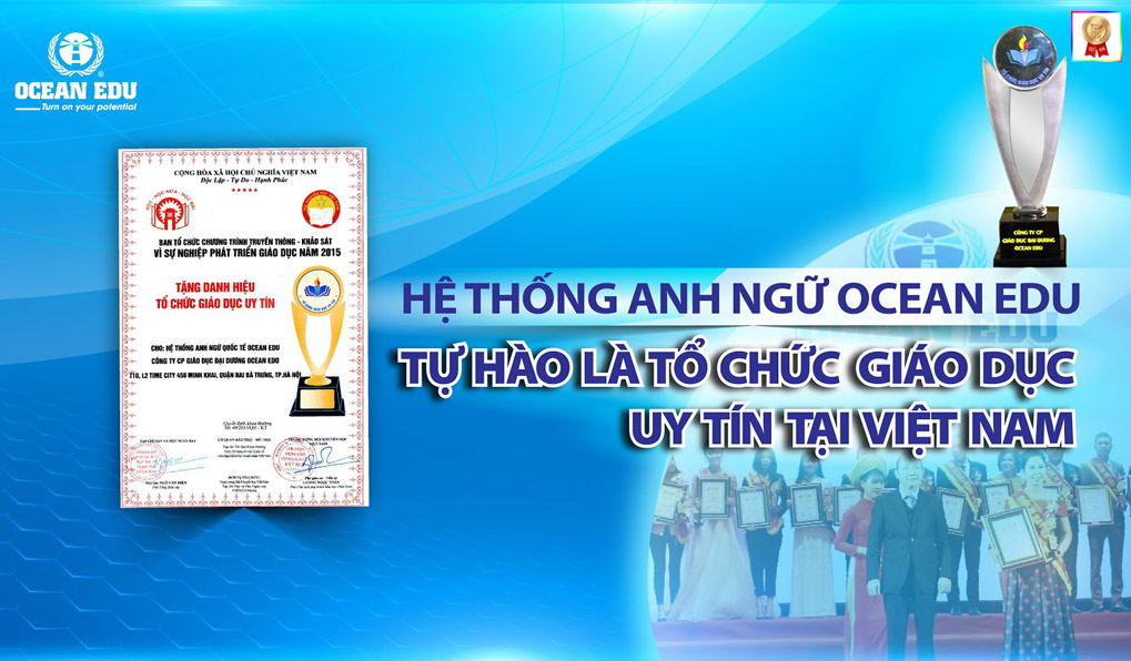 giải thưởng của ocean edu