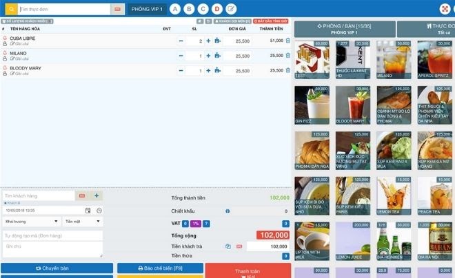 Giao diện phần mềm quản lý bán hàng POS365 Giao diện phần mềm quản lý bán hàng POS365