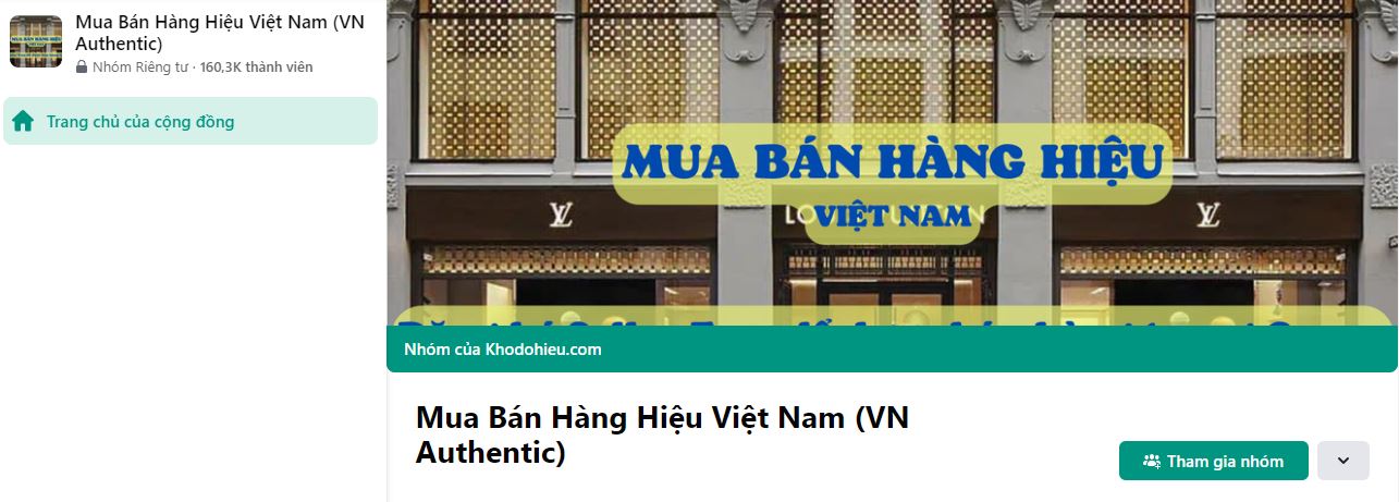 Nhóm mua bán hàng hiệu Việt Nam