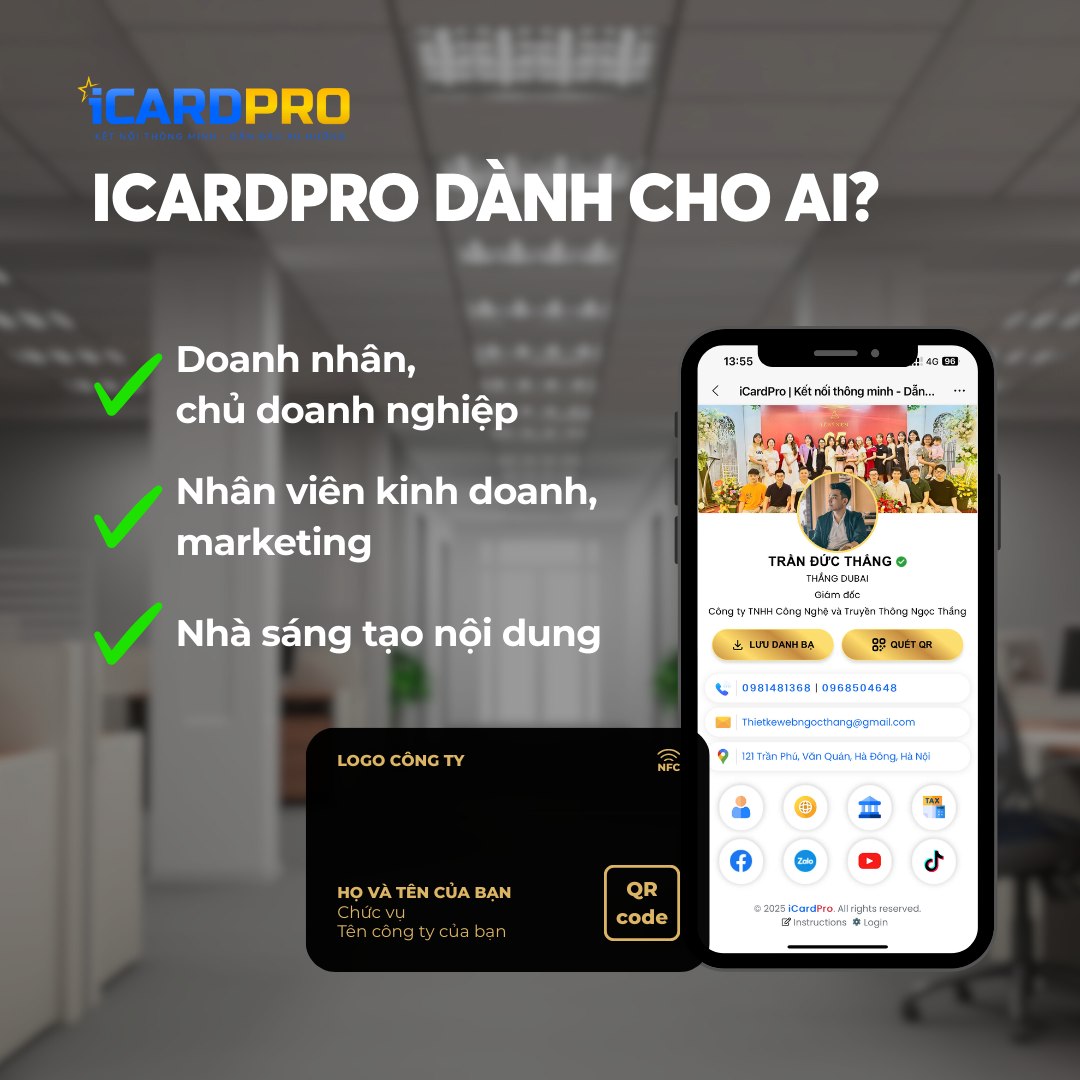 Danh thiếp điện tử dành cho ai Danh thiếp điện tử dành cho ai