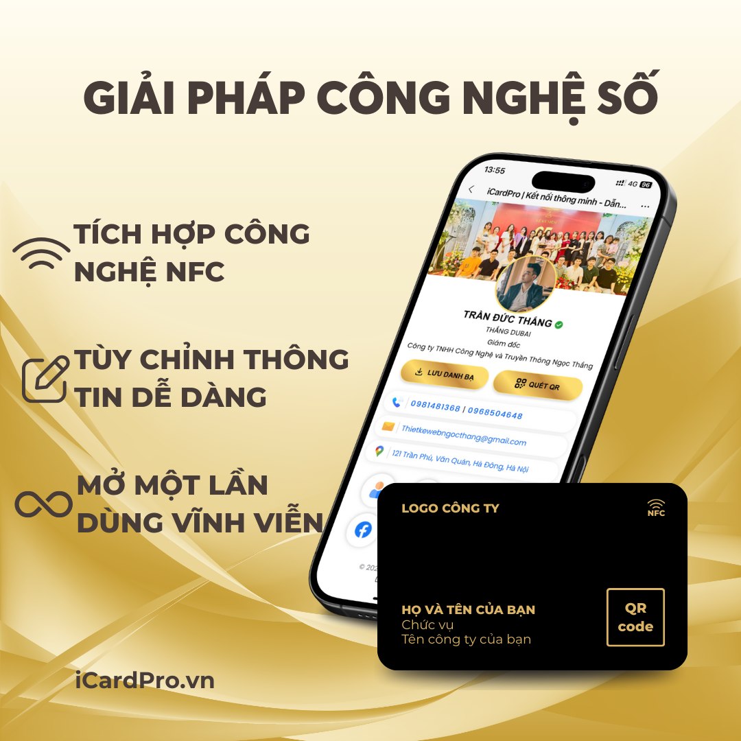 Giải pháp công nghệ số NFC icardpro Giải pháp công nghệ số NFC icardpro