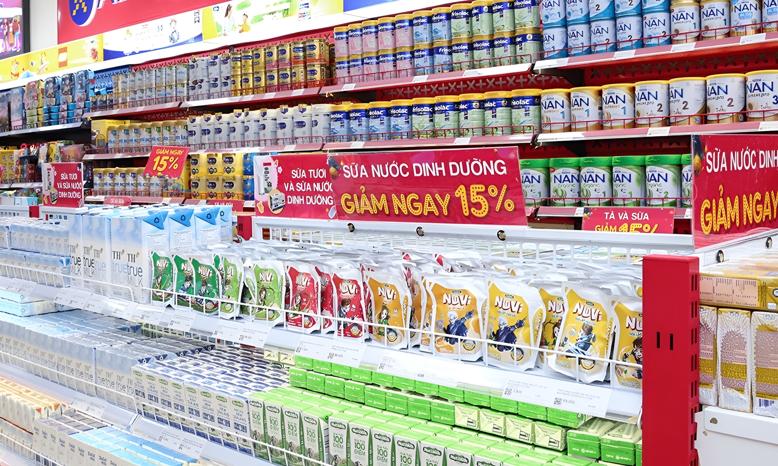 Mua sữa tại các cửa hàng uy tín được đảm bảo về nguồn gốc, chất lượng